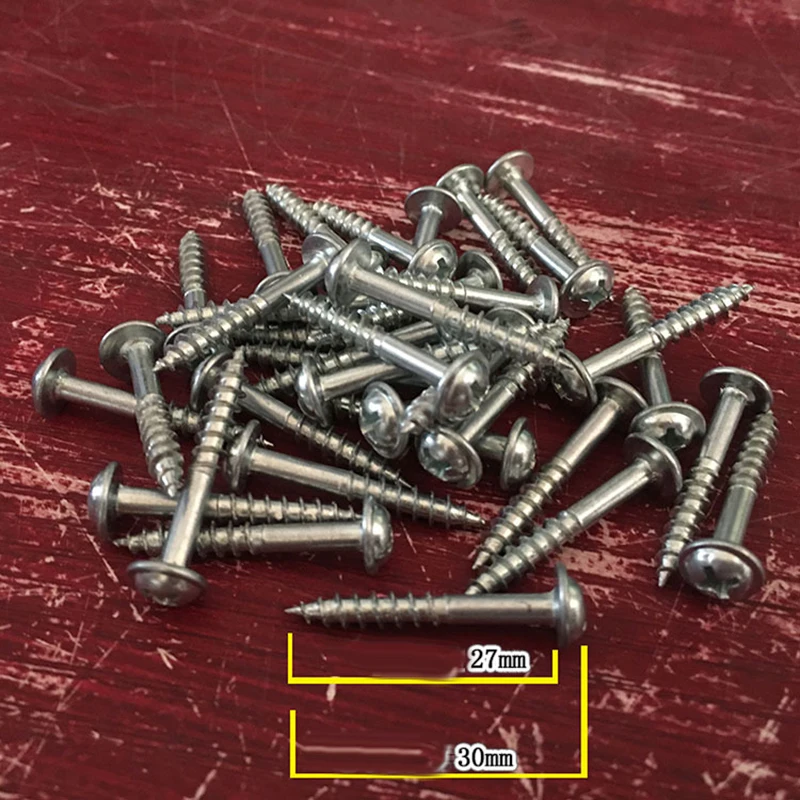 

Screws Strength Self-tapping For Pocket Hole ST4-27/ ST4-30 100PCs/Jigging hot Sale