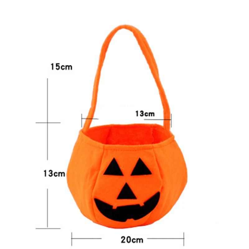 Новинка года, сумка для Хэллоуина, сумка со смайликом и тыквой, Детская сумка для конфет, детская ручная сумка, мультяшный набор для вечеринки, милая сумка, подарки