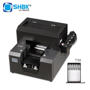 

Full Automatic A4 UV printer with cylinder Rotating device. she can print Wine bottle cylindrical object and Flat object printer