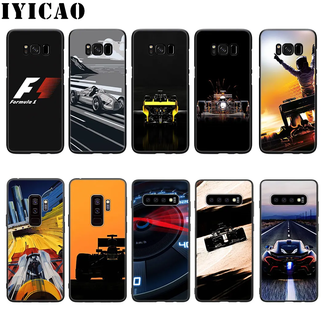 

IYICAO Formula 1 Car Silicone Soft Phone Case for Samsung Galaxy S10 S9 S8 Plus S6 S7 Edge S10e Cover