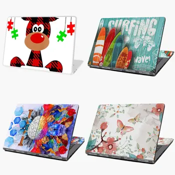 

Be Kind Autism Awareness Christmas Reindeer Hippie Bullying laptop sticker skin for MacBook HP Acer Dell ASUS Lenovo
