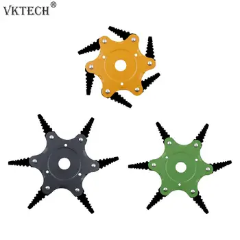 

6 Teeth Blade Brush Cutter Blade 65Mn Grass Trimmer Head for Lawn Mower Weed Brush Cutting Head Garden Power Tool Accessories