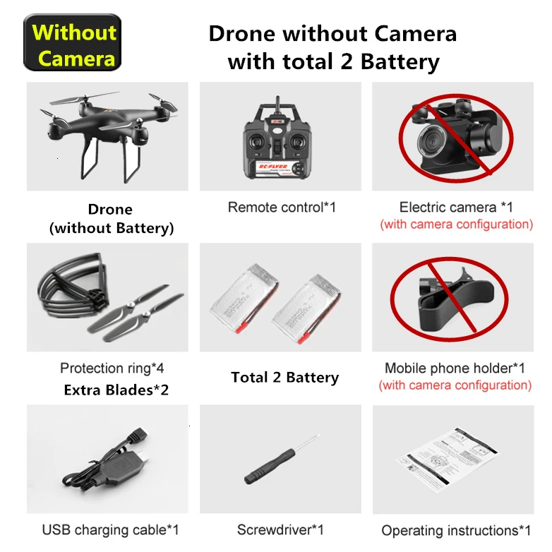 Радиоуправляемый Дрон с 4K WiFi FPV с электрической регулировкой камеры Квадрокоптер 25 минут Летающий время Квадрокоптер игрушка для ребенка Дрон VS SG901 - Цвет: Black No Cam 2B