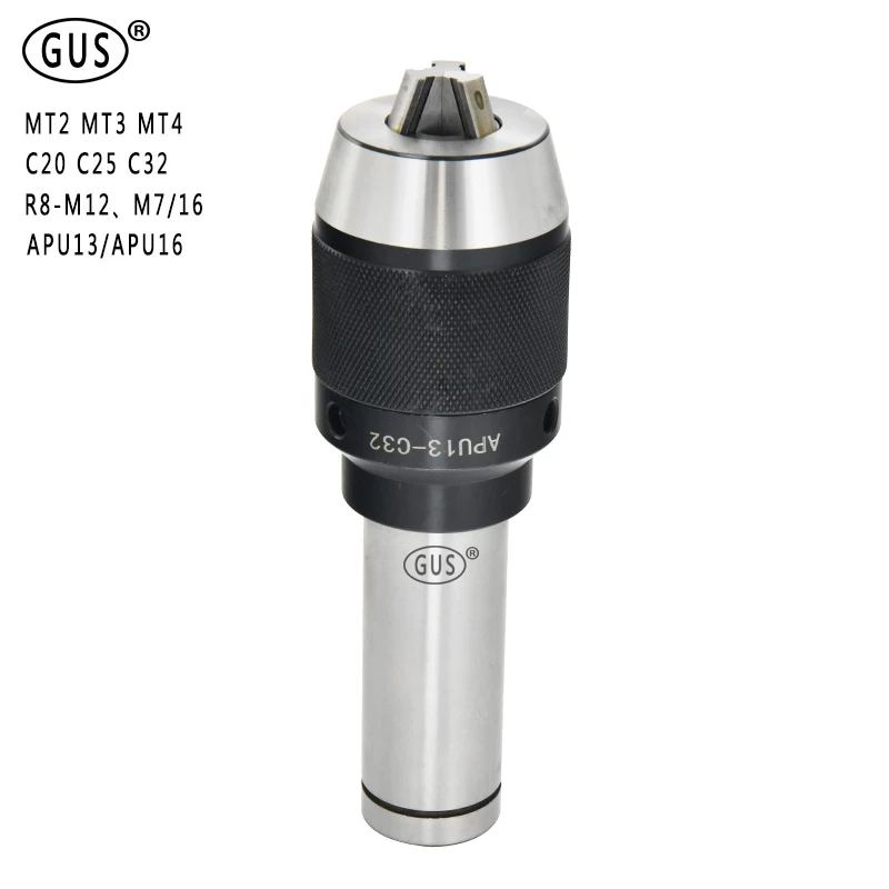 Mt2 Keyless Chuck Portable MT2-APU13 Keyless Drill Chuck CNC Milling Machine Integrated Drill Chuck 1-13mm Range Mt2 Keyless Chuck Portable MT2-APU13 Keyless Drill Chuck CNC Milling Machine Integrated Drill Chuck 1-13mm Range