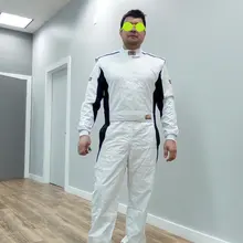 Новинка, автомобильный гоночный костюм, комбинезон из полиэстера, 4 цвета, размер XS-4XLfit, мужская и женская одежда без огня