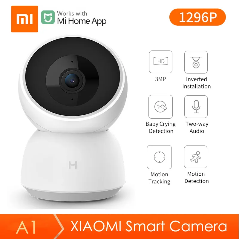 Xiaomi 2k câmera inteligente 1296p 360 ângulo hd cam wifi visão noturna infravermelha webcam câmera de vídeo monitor de segurança do bebê câmera ip