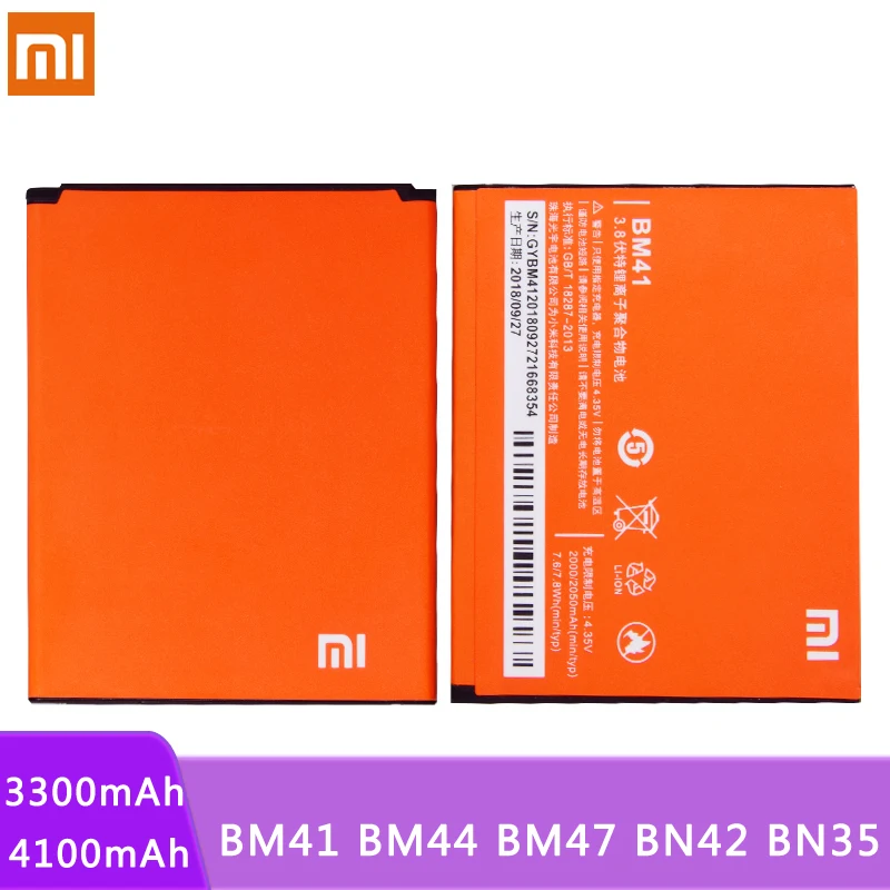 BM41 BM44 BM47 BN42 BN35 для Xiaomi Redmi 3 3S 4X4 5 1S Hongmi 3X сменная батарея реальная емкость мобильного телефона