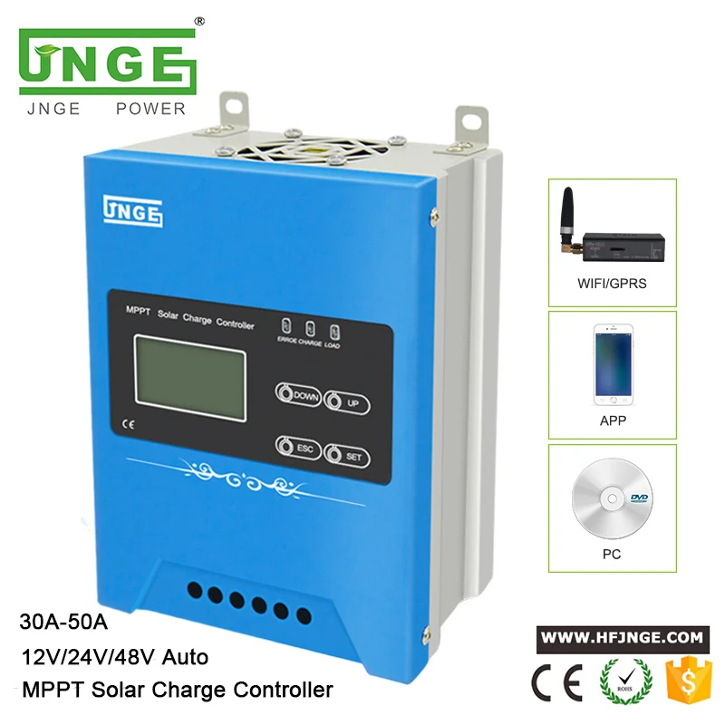 US $89.01 Factory Battery Voltage Regulator 30A 40A 50A 12V24V36V48V MPPT Solar Controller