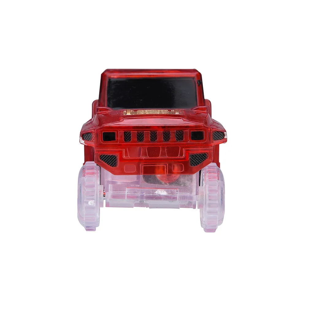 Electronics Special Car For Magic Track Toys With Flashing Lights Educational Kid Railway Luminous Machine Track Car Xmas Gifts