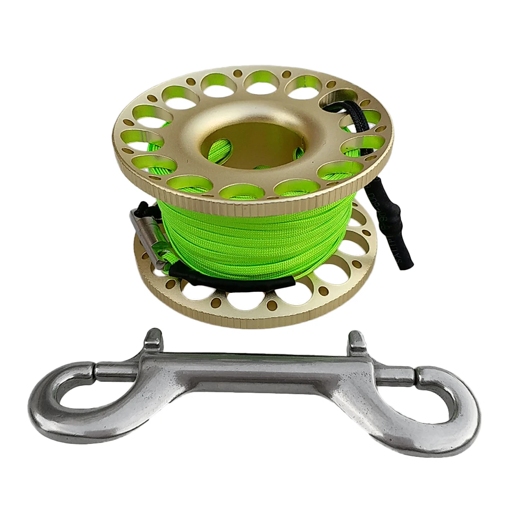 Дайвинг Finger Spool катушка 15 м линия с двойным концом болт