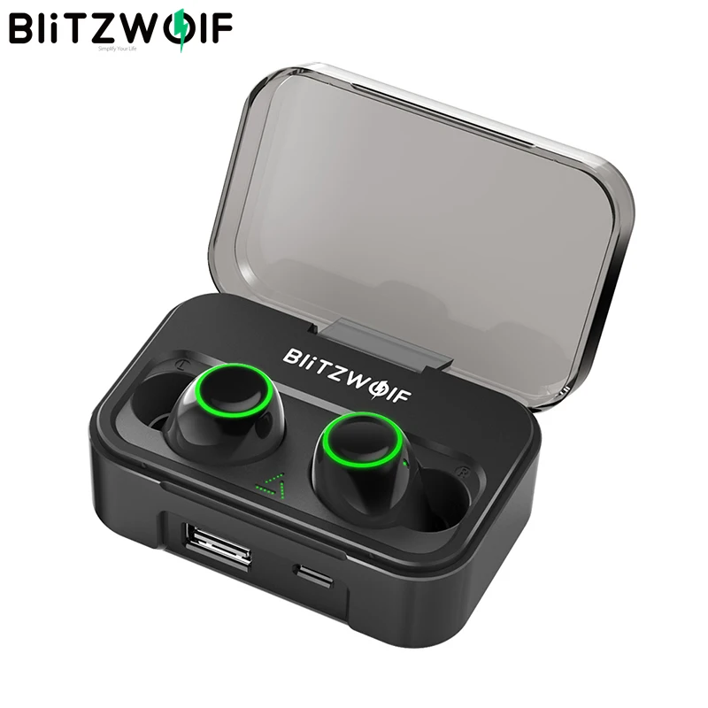 BlitzWolf FYE3S 3 TWS True Wireless Bluetooth 5.0 Earphone 2600mAh Big Battery Digital Power Display Sport Earbuds