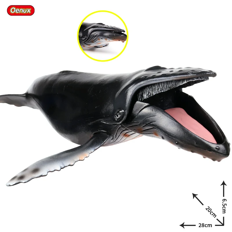 Oenux Sea Life Savage Megalodon большая акула Orca синий кит фигурки океанская жизнь животные ПВХ