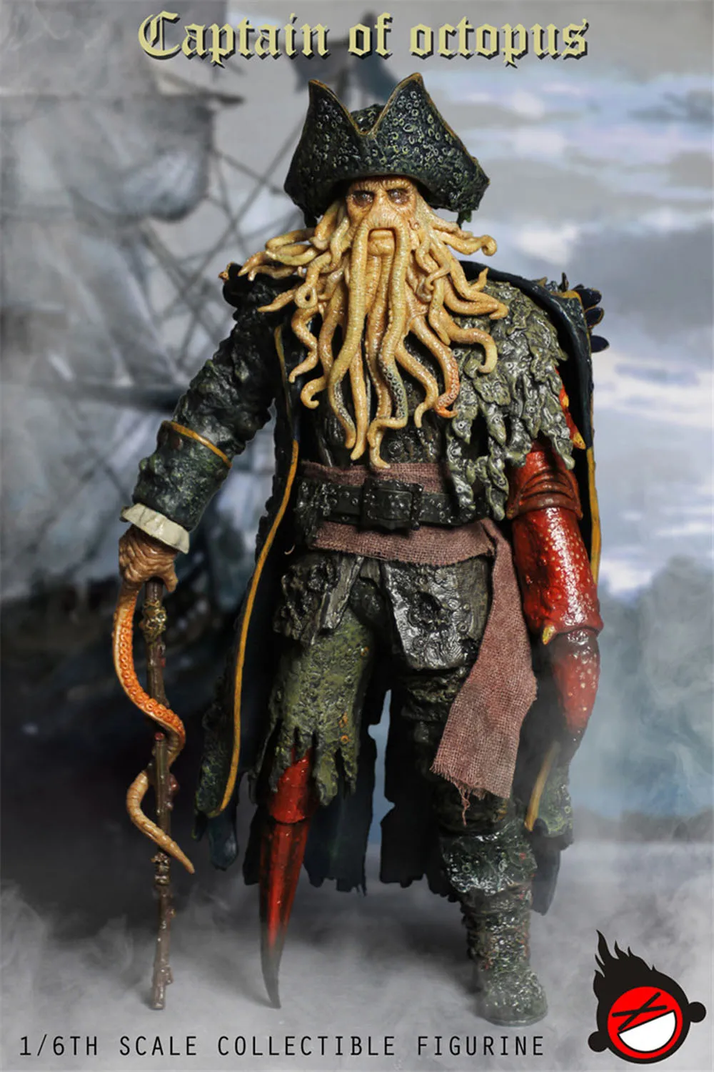 1/6 Davy Jones экшн-фигурка Captian of Octopus Карибские Пираты XDTOYS XD001 |
