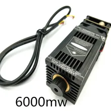 High Powe TRUE 6 Вт 6000 МВт 445нм 450нм Фокусируемый модуль blueLaser лазерный гравер часть DIY лазерная головка withPWM/ttl