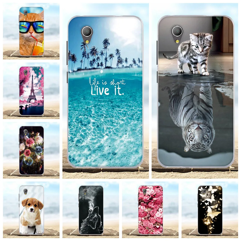 Силиконовый чехол-бампер для Alcatel 1 милые чехлы с 3D рисунком Alcatel1 5033D 5033 5033A 5033Y 5033X