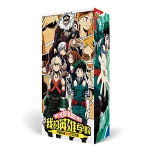 Новое поступление Boku no Hero academic аниме поддержка пакет коллекция Подарочная коробка(содержит 7 различных продуктов) открытка