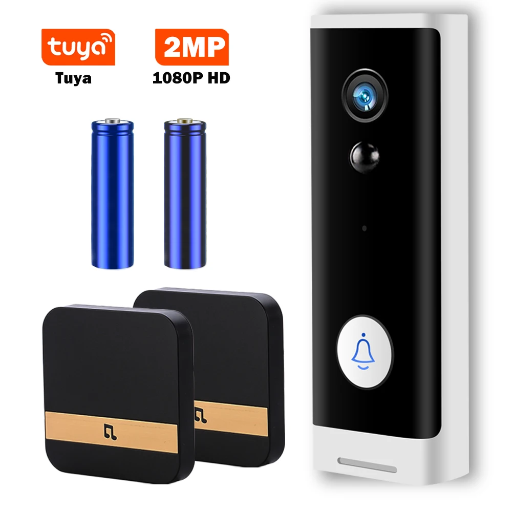 Cámara de seguridad inalámbrica con WIFI para el hogar, videoportero con Monitor inteligente para el hogar, timbre, 1080P, HD