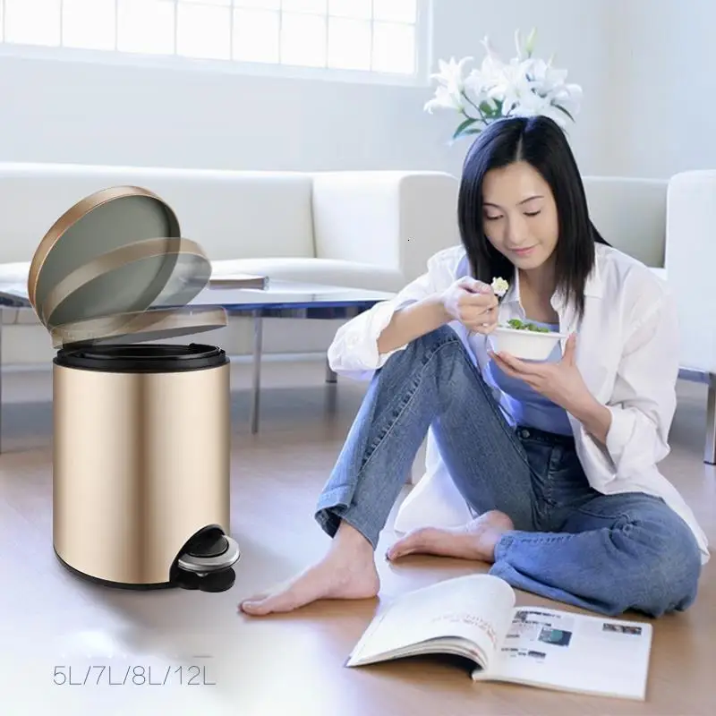 Reciclaje Trashcan мешок для мусора Basurero De Banheiro Habitacion Papelera Cocina педаль Lixeira Cubo Basura корзина для мусора