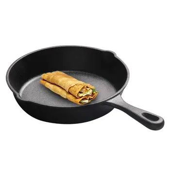 

Non Stick Cookware Smooth Surface Restaurant Frying Pan Mini No Coating Cast Iron Eggs Pancake Dining Tool Skillet Home Kitchen