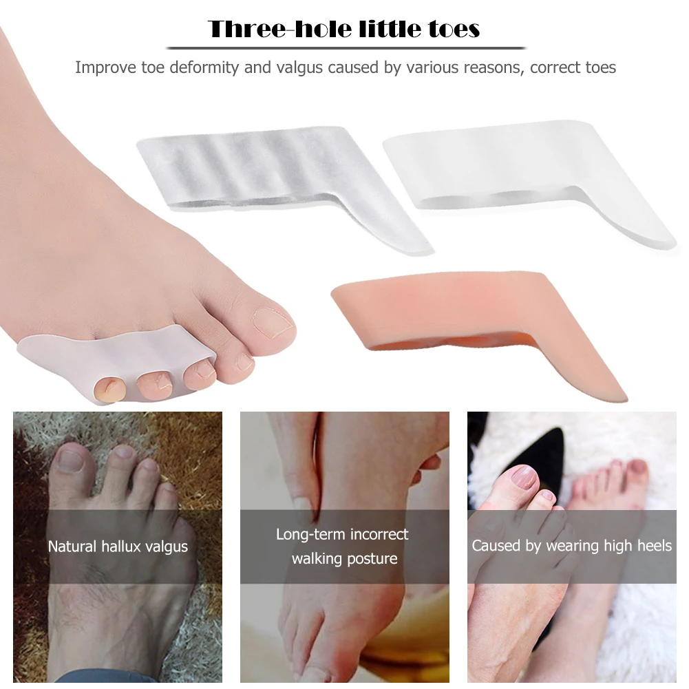 1pc Toe Separator Correction Hallux Valgus Bunion Corrector Orthotics Feet Thumb Adjuster Orthopedic Straightener Pedicure Tool