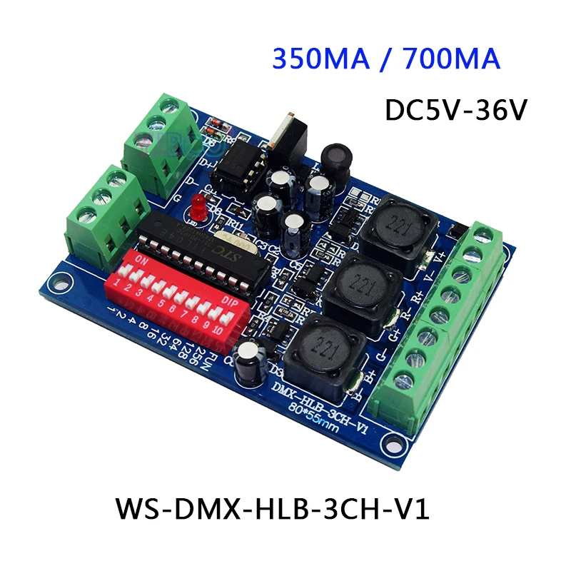

3CH 4CH DMX512 decoder Constant Current 350ma/700ma RGB RGBW led Controller For led flood light LED Wall washer lamp