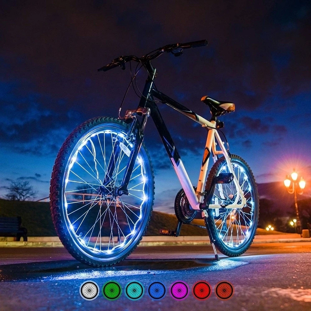 Tanio 2 szt. LED motocyklowe rowerowe koła rowerowe latarka szprychowa