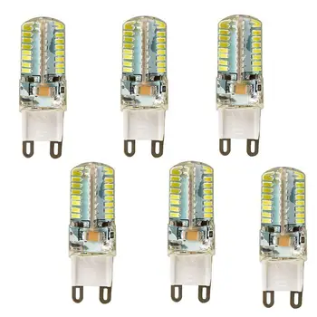 

6pcs/lot 5W G9 3014SMD 64-LED Energy Saving White Light Bulb Crystal Capsule Spotlight Lamps 110V
