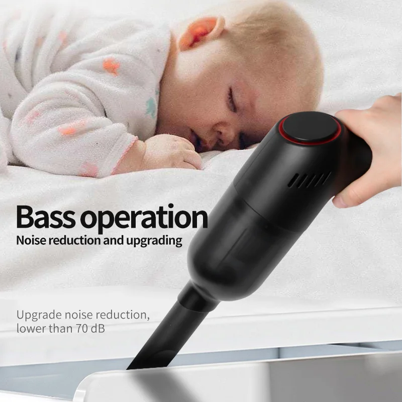 Car Vacuum Cleaner Handheld Portable Wireless Electric Vacuum Cleaner 8000Pa Strong Suction Car Household Dual-Use Mini Cleaner