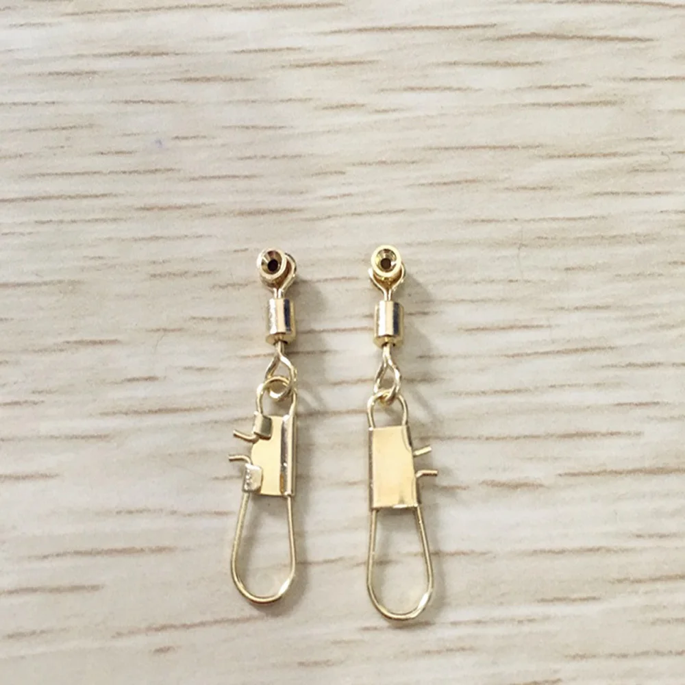 Fishing Tools Fishing Accessories Fishing Tool Fishing Swivels Fishing Tackle Fishing Beads Fishing Hook 10-20pcs/lot Sea bean with golden copper head Bobber Space Beans fishing swivels hook pin Connector fishing Tools Accessories