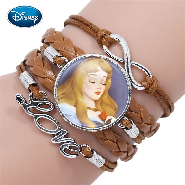 Disney princess Frozen 2 children cartoon bracelet Frozen Elsa lovely girl gift clothing accessories bangle kids toys gifts 4