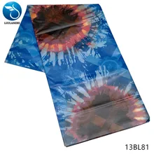 LIULANZHI Базен нигерийский окрашенный полиэстер ткань tissu для платья вечерние дешевле riche парча ткани 13BL74-91