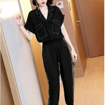 

women 2020 new summer loose two piece fashion goddess 2 piece outfits for women