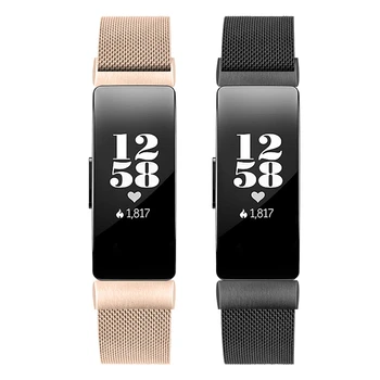 

2Pcs Compatible for Fitbit Inspire Hr Bands And Fitbit Inspire Straps for Women Men Small Royal Gold & Black