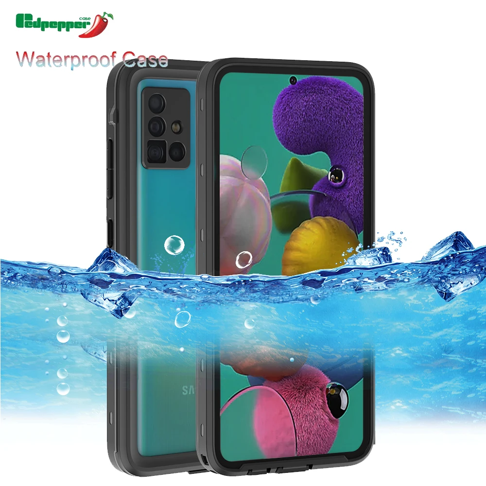 

360 Degree Waterproof Case For Samsung A51 4G Hard Frame Dustproof Diving Funda for Galaxy Note 20 S20 Ultra Case Coque Funda