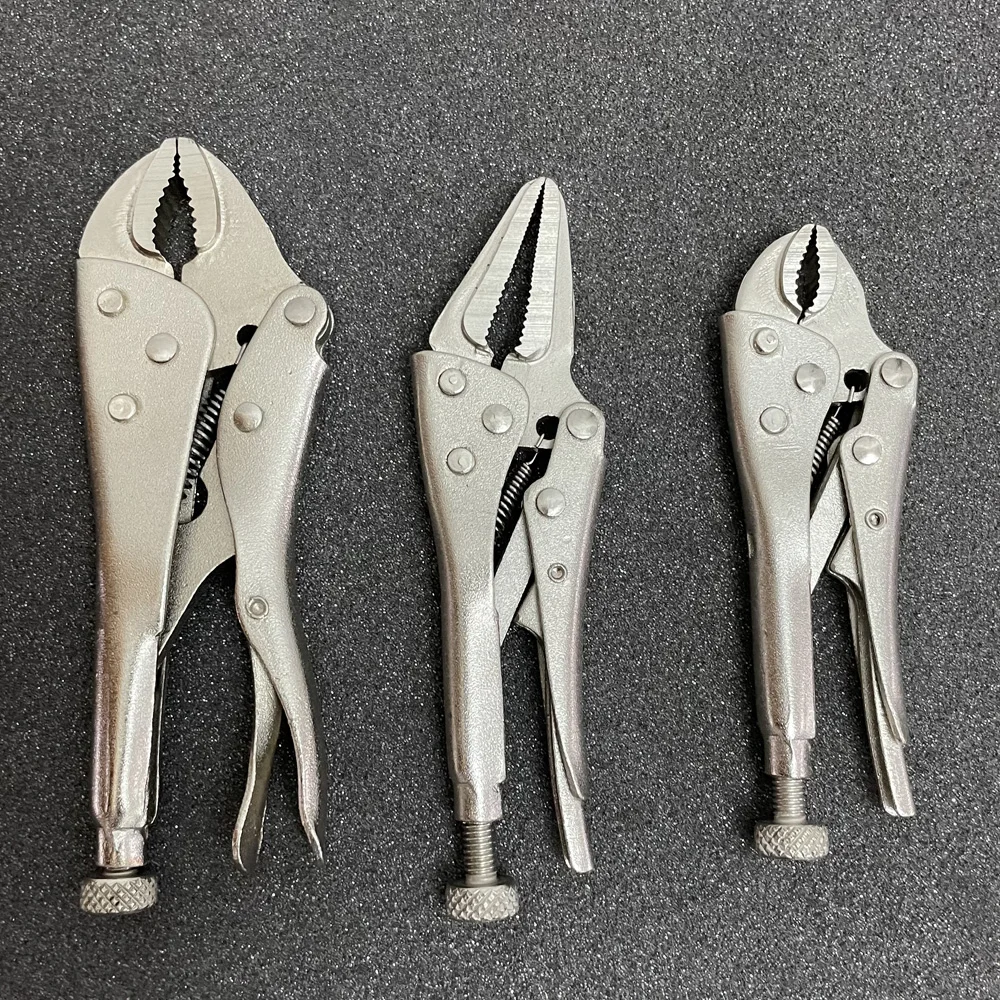 5inch Locking Pliers Round Nose Straight Jaw Welding Tool Straight Jaw