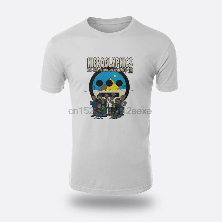 Hieroglyphics Hip Hop Rap White Mens Tees Size S-3XL T-shirts |