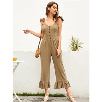 

Plus Size Jumpsuits And Rompers For Women Clothing Summer Overalls Outfit Boho Jumpsuit 2019 Long Pant Macacao Feminino Longo