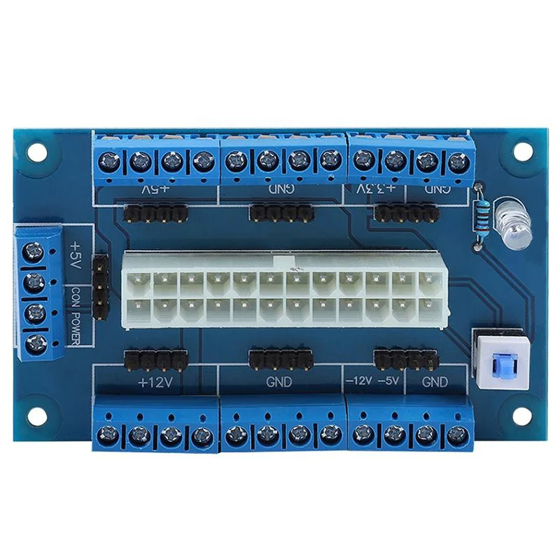 24/20 Pin Atx Power Supply Bench Top Breakout Board Module Adapter for Computer Pc | Электроника