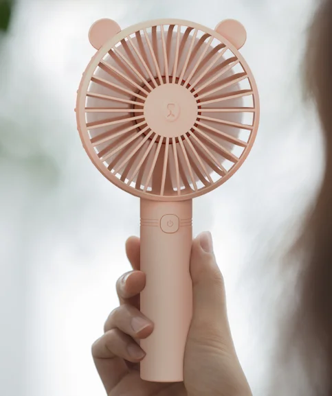 Rechargeable Students portable hand holding small office battery desktop large wind desktop can be handheld USB electric fan J03