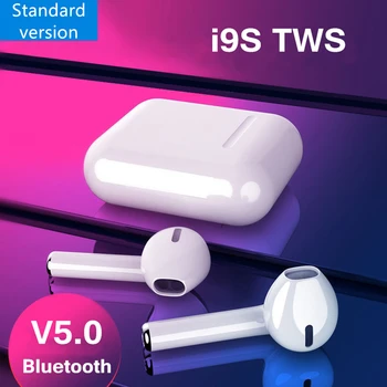 

i9S TWS High Quality Wireless Bluetooth 5.0 Sport Headphone Music Earbud For Gift With Dual HD Microphone Button Control i11 i12