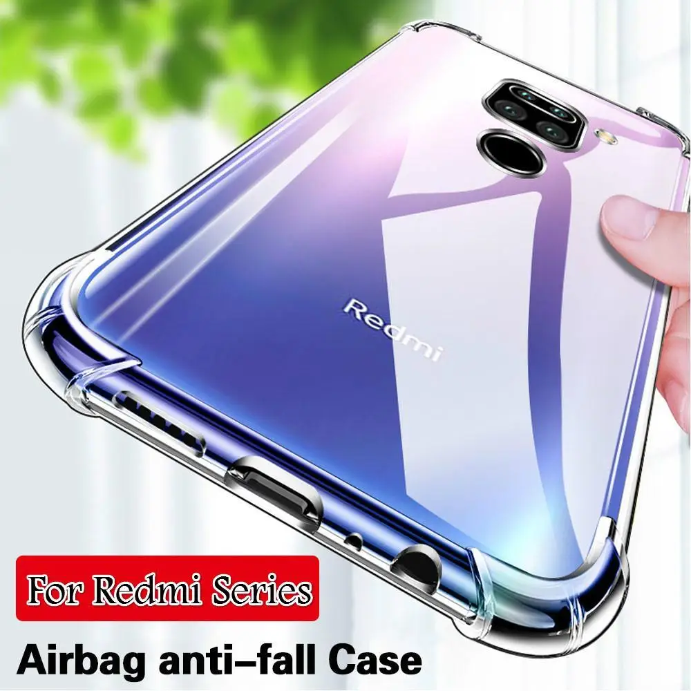 Shockproof TPU Case For Xiaomi Redmi Note 9 9S Pro Max On 9A 9C 8A 8 K30 K20 10X 4G/5G Silicone Back Cover | Мобильные телефоны и