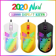 12000 DPI RGB Gaming Mouse 2020 New Adjustable 7 keys mice PAW 3325
Sensor E-sports wired mouse for Windows 2000XPVista7810