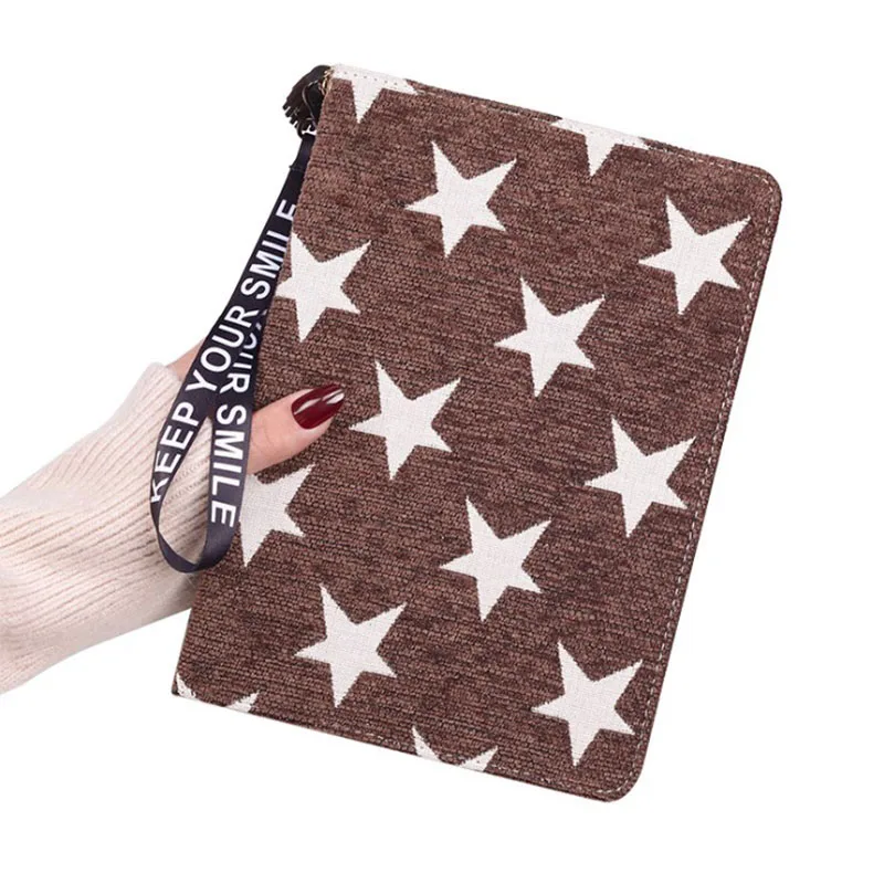 

Case For Ipad Mini 1 2 3 Pentagram Cotton Fabric Tablet Cover Auto Wake Up/Sleep Stand Smart Case For Apple Ipad Mini 7.9 Inch