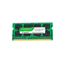 Avanshare – mémoire de serveur d'ordinateur portable, modèle DDR3, capacité 4 go 8 go, fréquence d'horloge 1333/1600/1.5 MHz, Ram PC3, Ram, so-dimm, Ram, DDR3L, capacité 1.35V, livraison gratuite