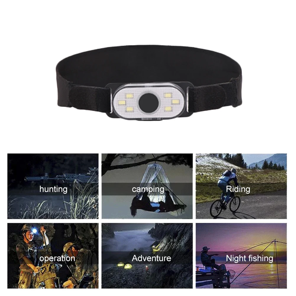 LED Headlight USB Rechargeable Head Torch Light-weight Headlamp Flashlight For Outdoor Sports Headlight Waterproof