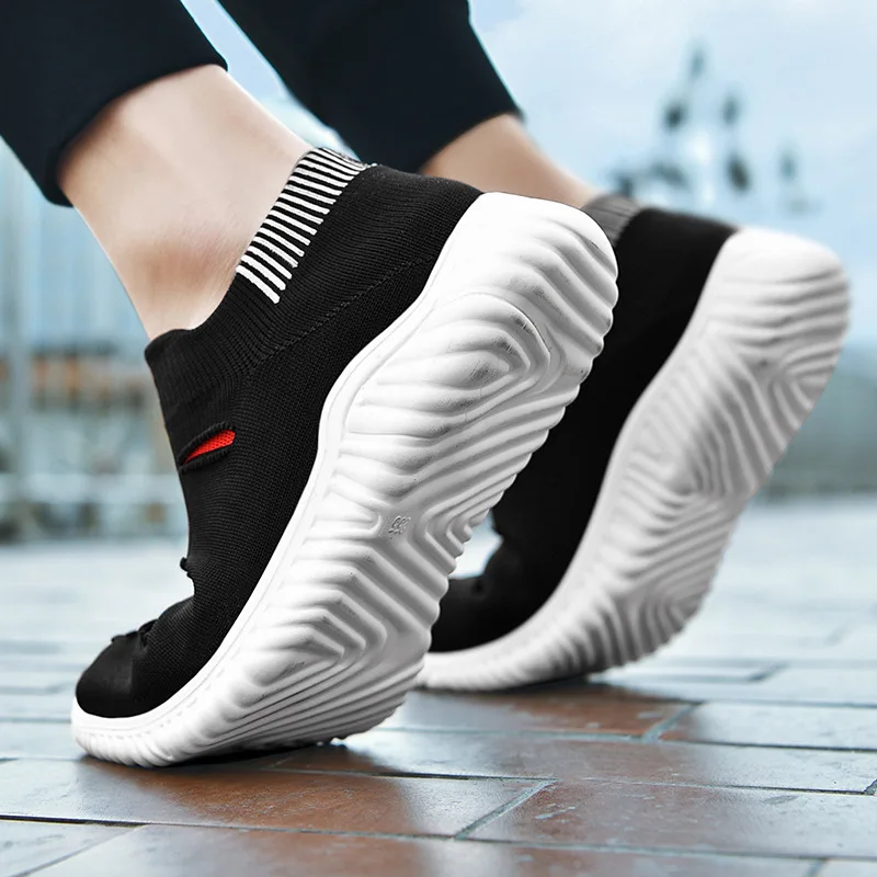 CINESSD 2019 New Fashion Casual Shoes Men Flat Mesh Shoes Women Comfortable Breathable Non-leather Casual Lightweight Shoes