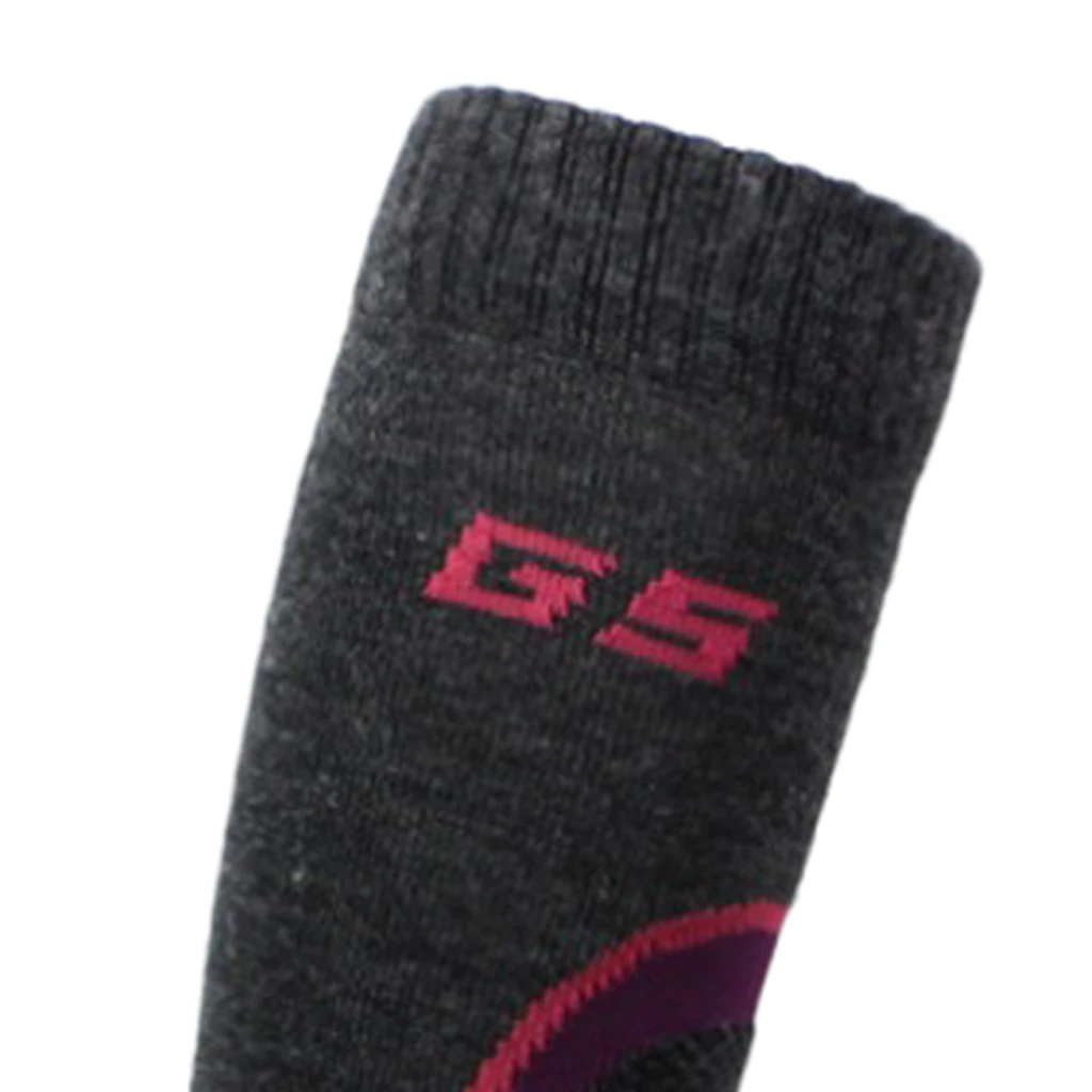 Adult Child Wool Blend Holding Winter Warm Ski Snow Stretchy Long Socks Winter Ski Socks