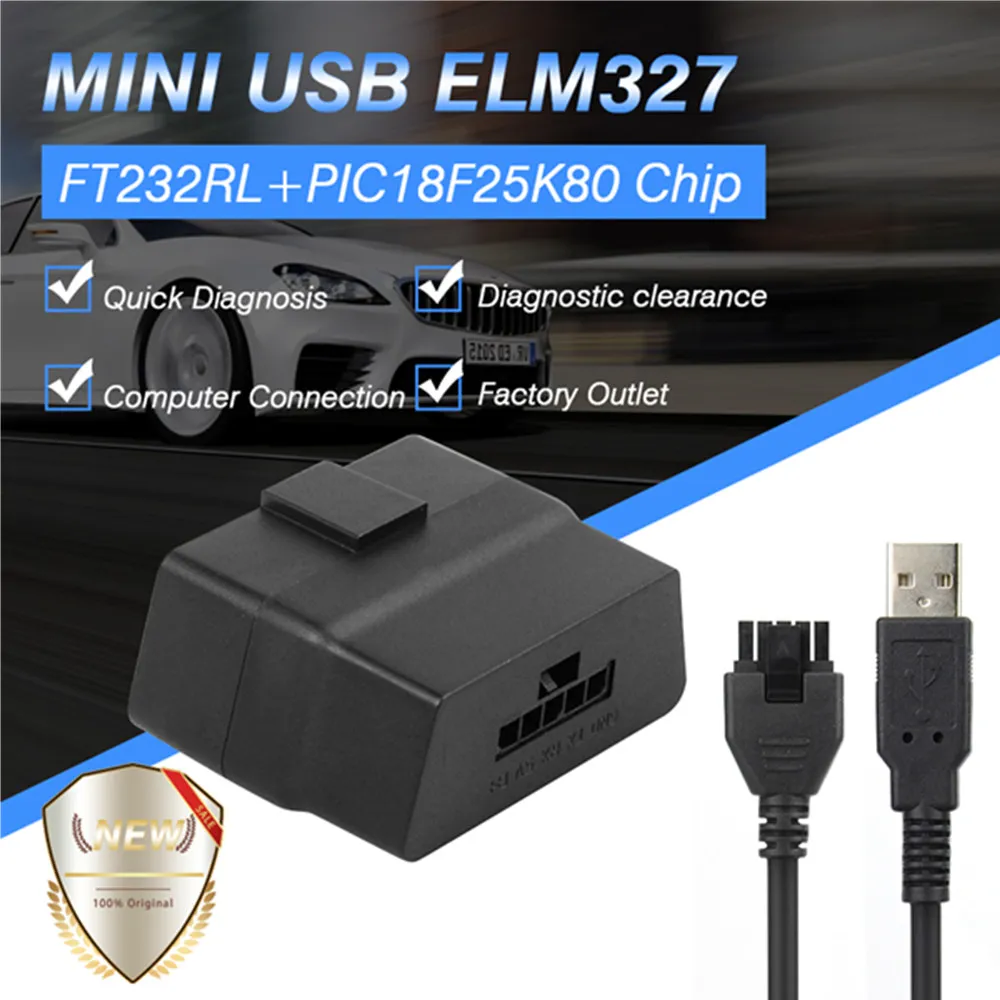 2019 Newest ELM327 V1.5 USB With FT232 PIC18F25K80 Chip OBDII Car Fault Detector V07HU OBD2 Diagnostics Tool Free shipping | Автомобили и