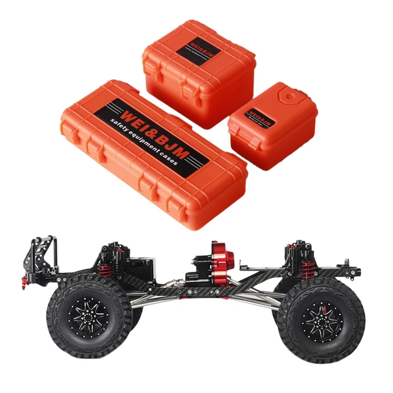 

Cnc Aluminum Alloy Carbon Frame Carbon Body Belt Decorative Box for 1/10 Axis Scx10 Chassis 313 Mm Axle Base Automobile Tracke