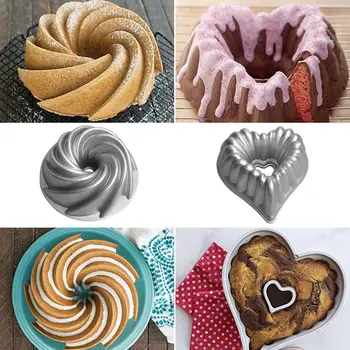 

10 Inch Non-stick Grooved Cake Pan Novel Cake Pan Chef-made Bread Mold Baking Mold Kitchen Baking Cookware Dessert Tools Mould